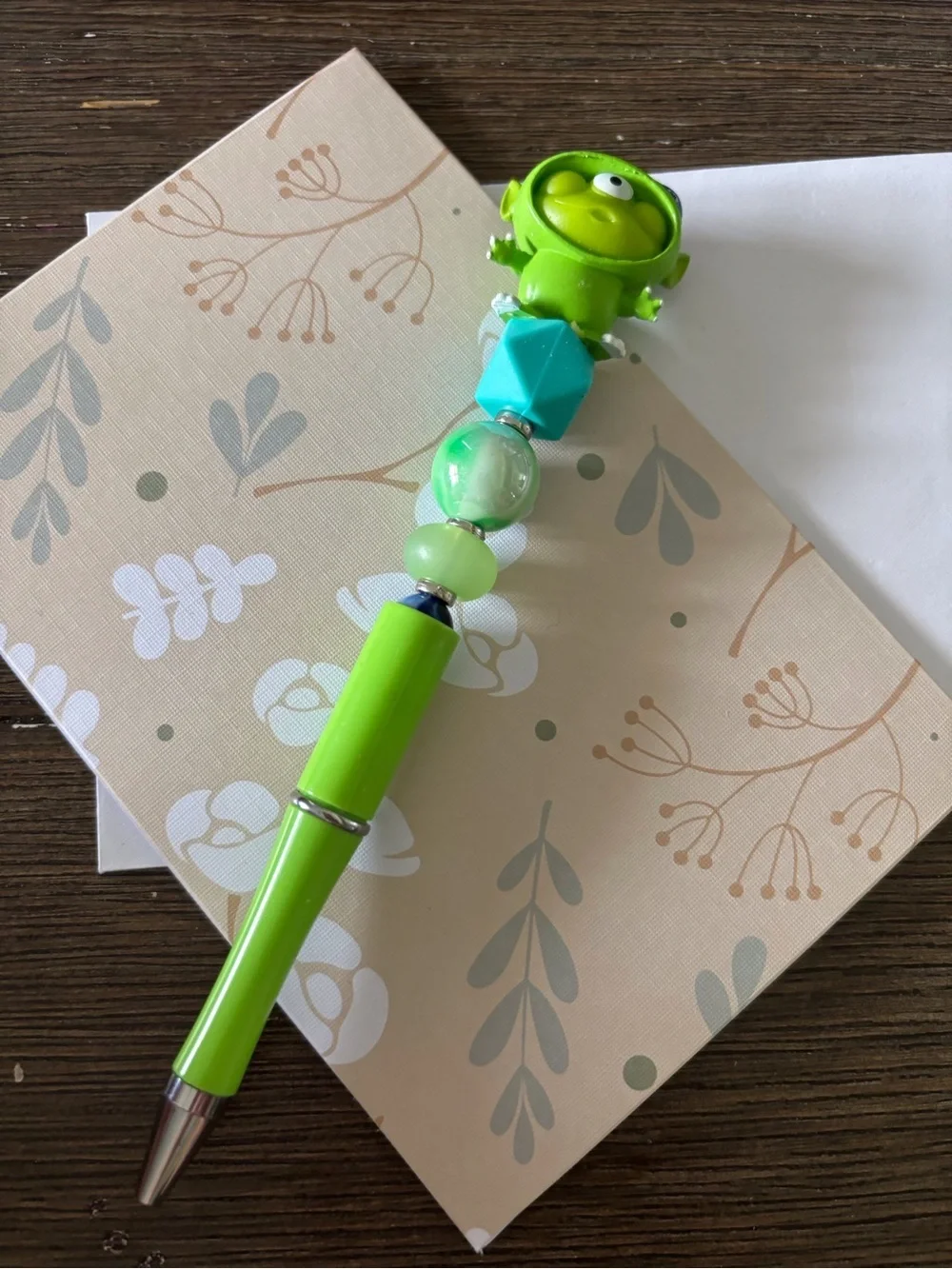 Toy Story Aliens: Alien as Mike handmade beaded pen